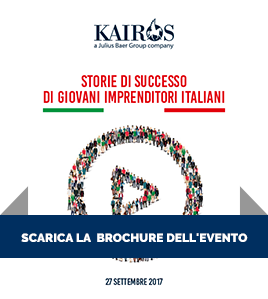 Scarica la brochure di Kairos - Evento 'Storie di successo di giovani imprenditori italiani+'