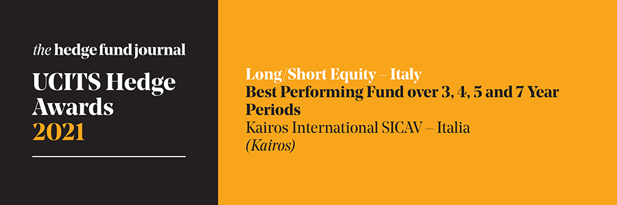 UCITS Hedge Awards 2021: KIS Italia premiato per la Miglior Performance